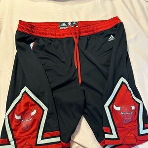 Adidas Men’s Chicago Bulls Alternate Black and Red edition Swingman shorts
